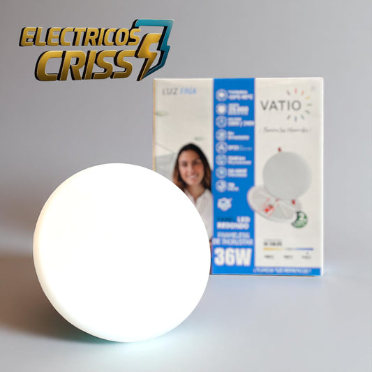 PANEL LED REDONDO FRAMELESS DE INCRUSTAR 36W VATIO