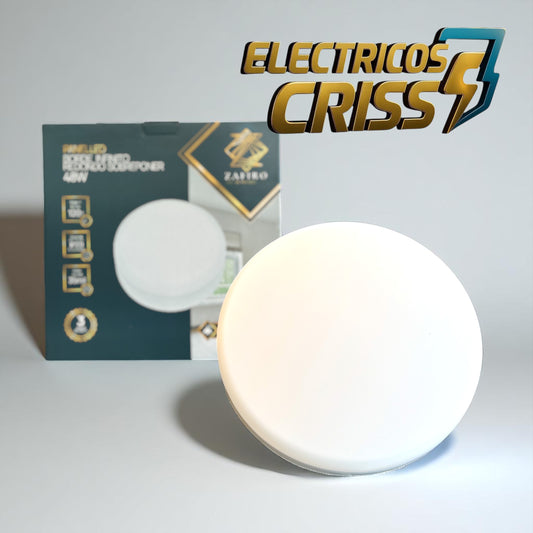 PANEL LED REDONDO BORDE INFINITO DE SOBREPONER 48W ZAFIRO