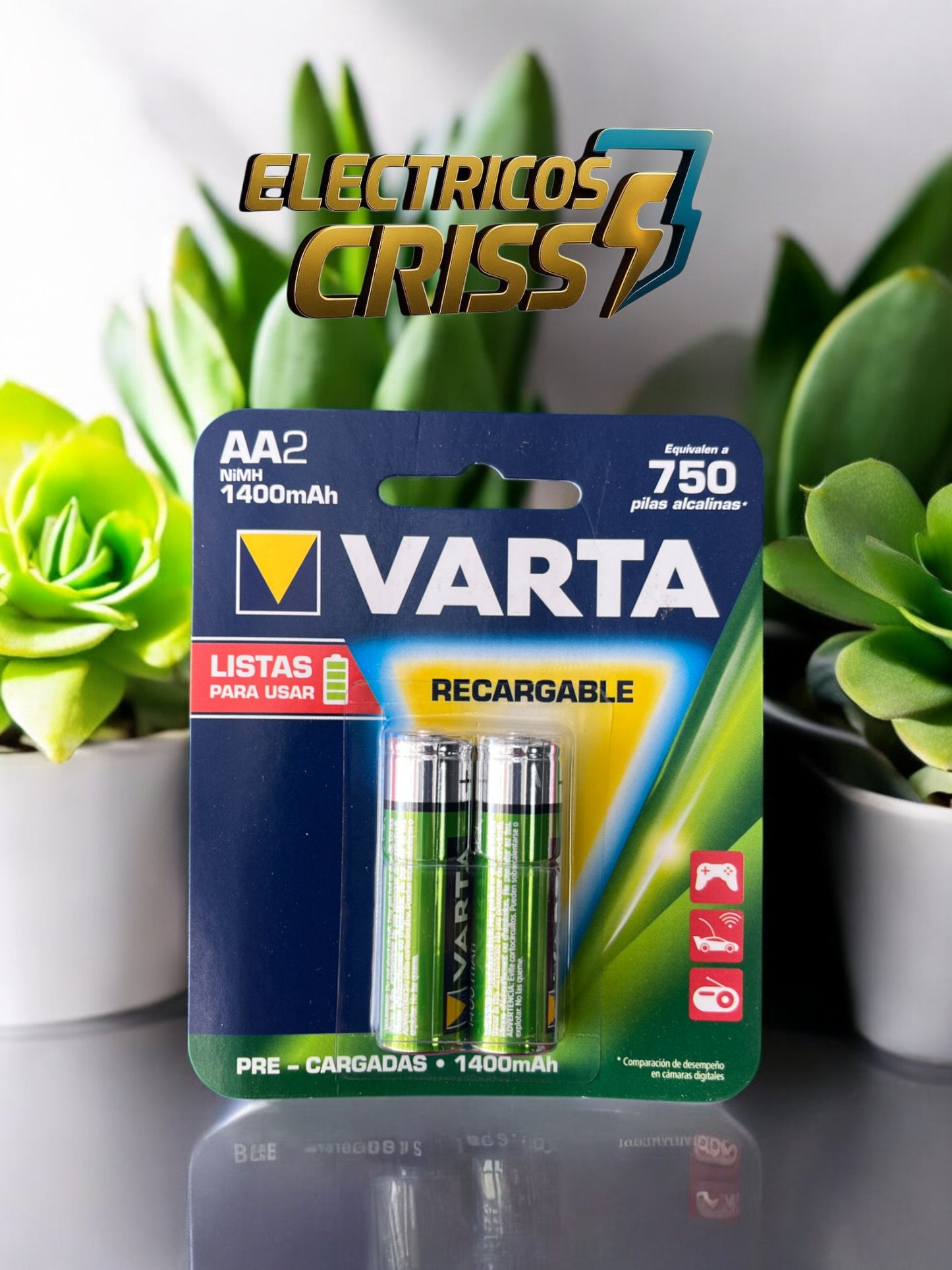 PILAS VARTA AA2 RECARGABLES