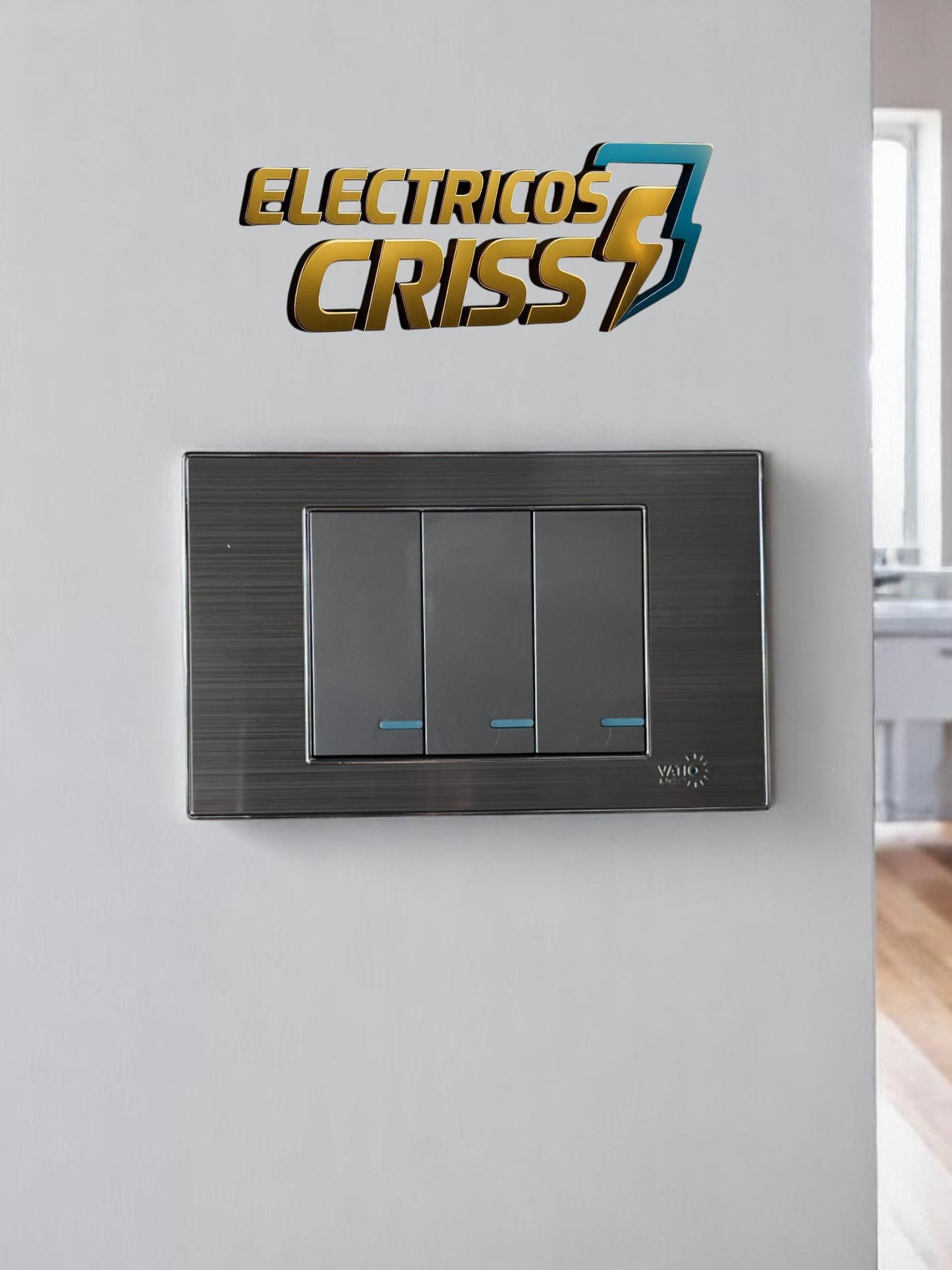 INTERRUPTOR TRIPLE ACERO VATIO