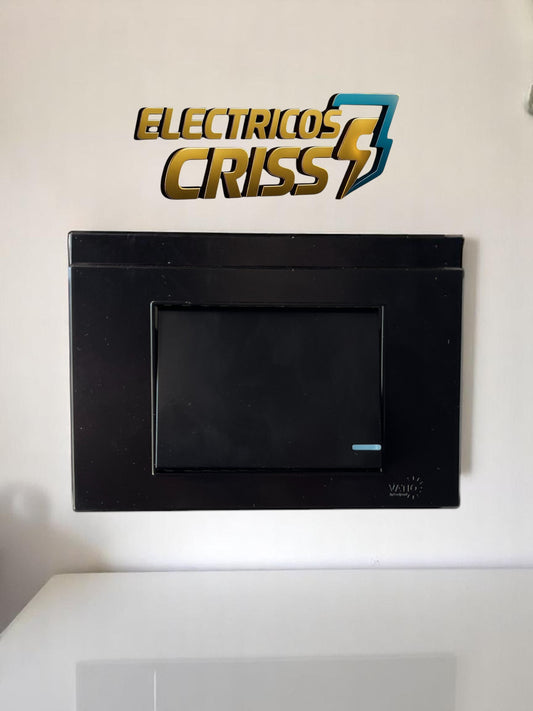 INTERRUPTOR SENCILLO NEGRO VATIO