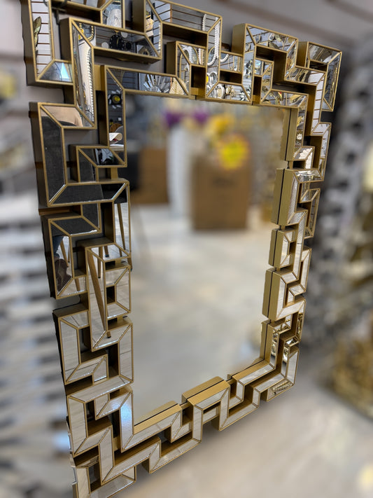 ESPEJO ESTILO GRECIA DECORATIVO DE LUJO 51x51 cm