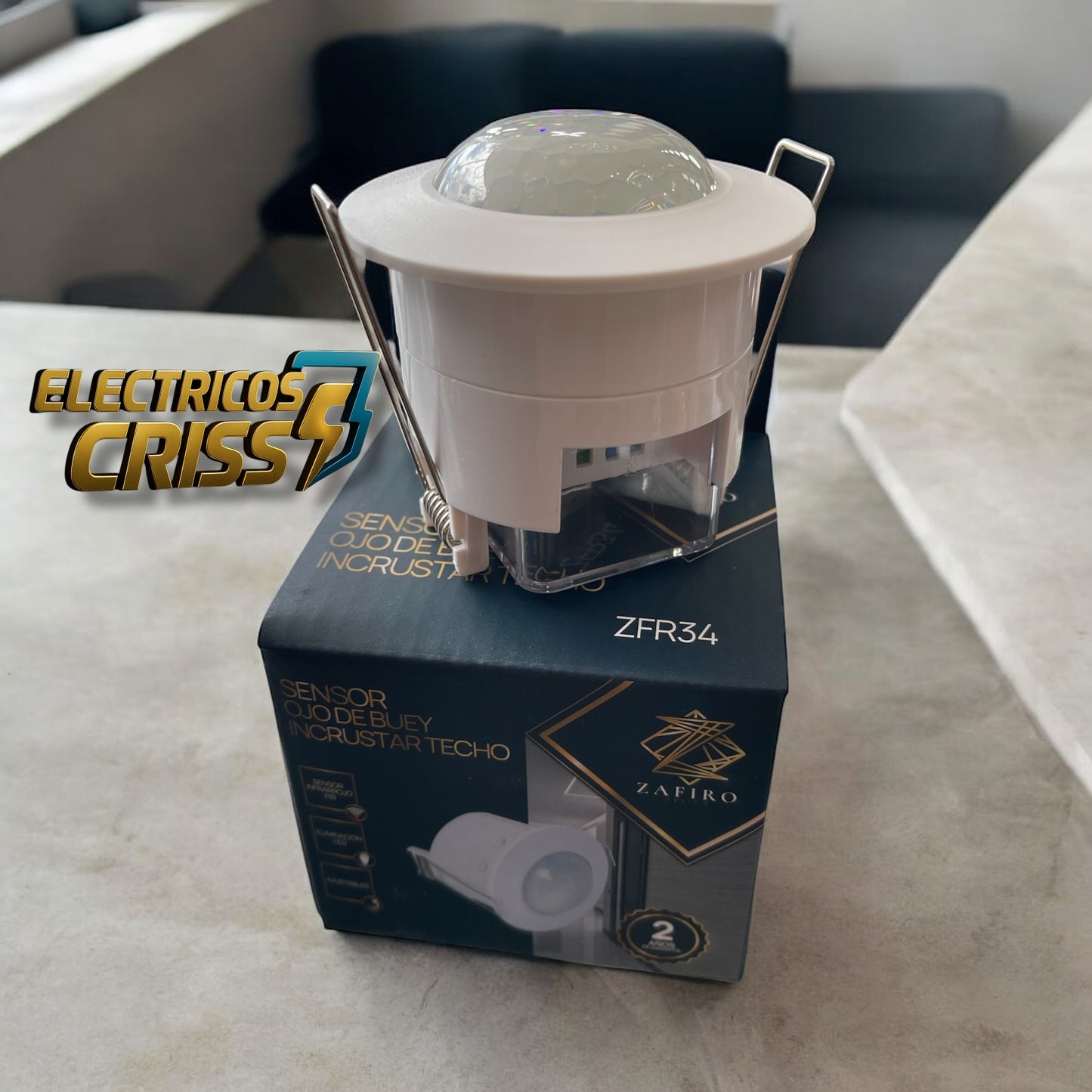 SENSOR INCRUSTAR DE TECHO 360°