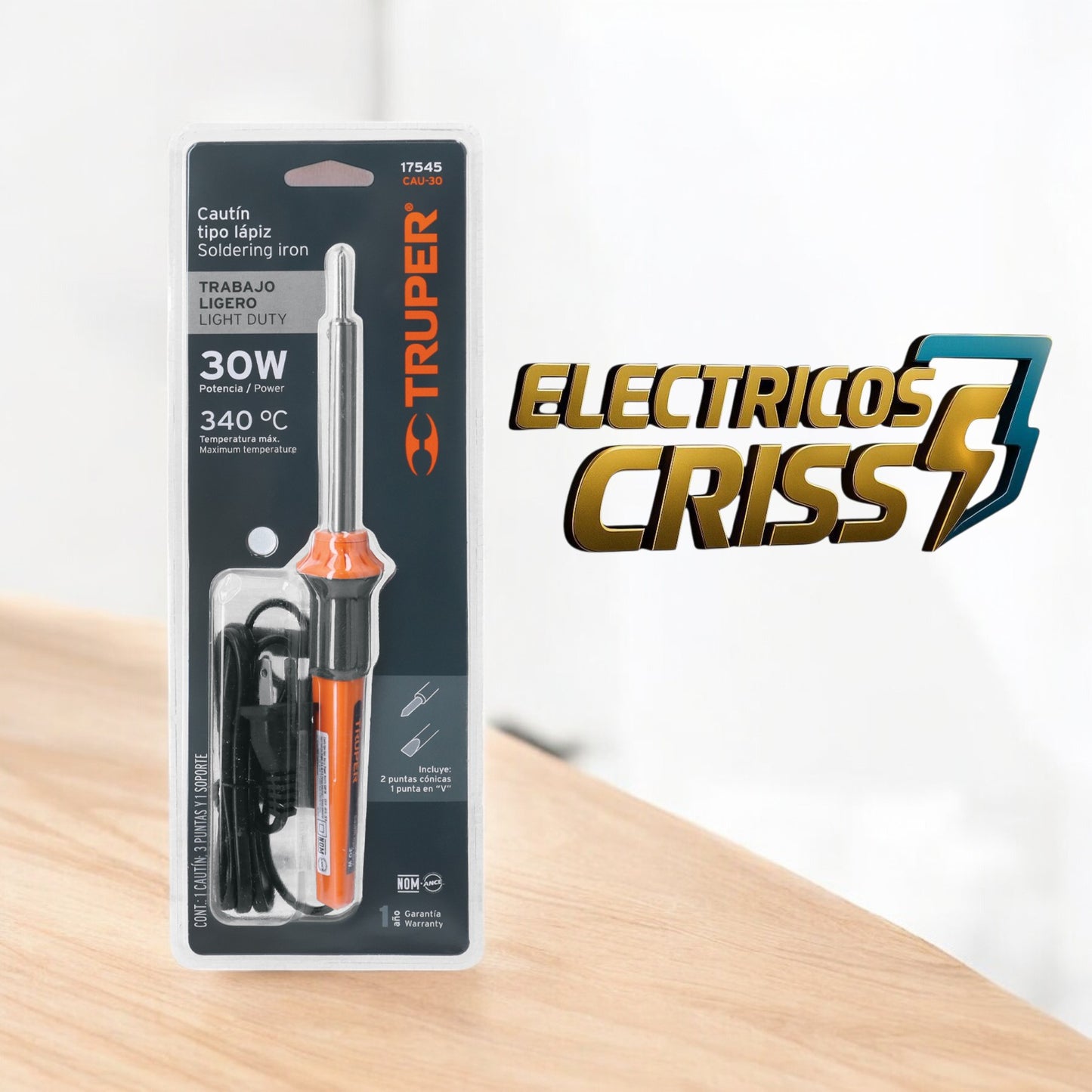 CAUTÍN TIPO LÁPIZ TRUPER 30W