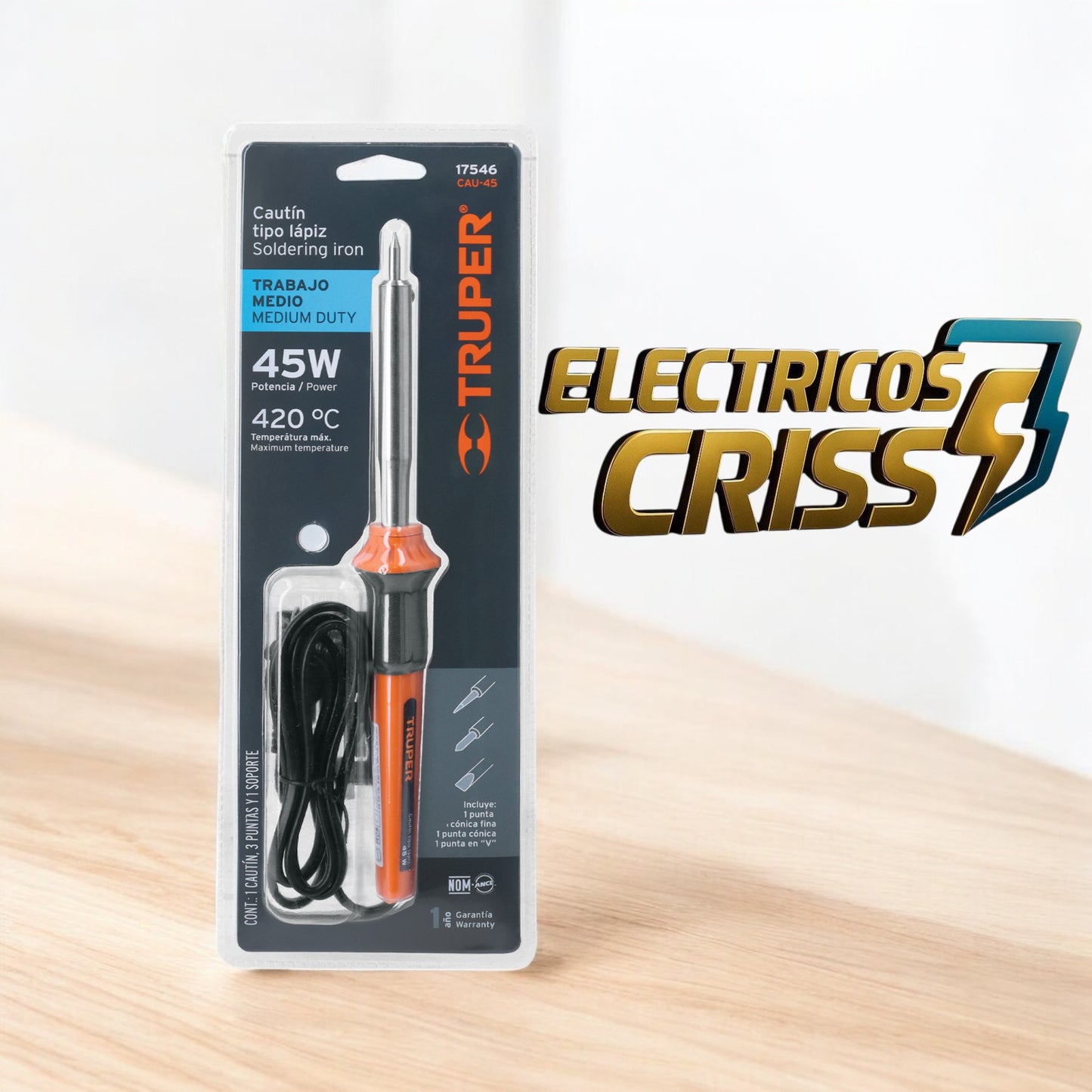 CAUTÍN TIPO LÁPIZ TRUPER 45W