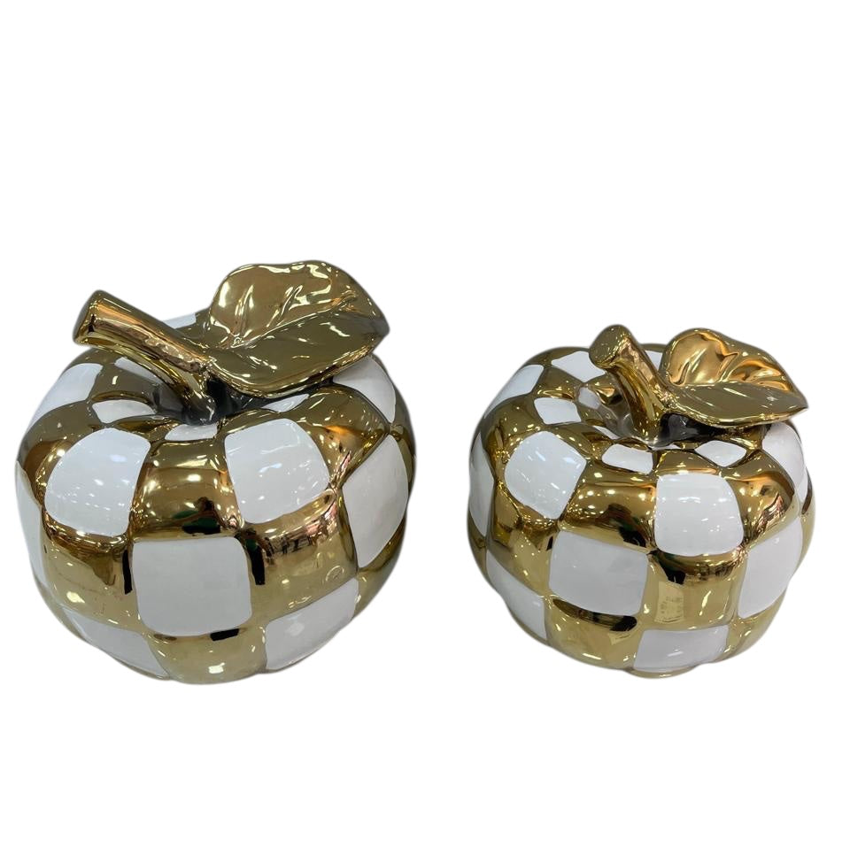 MANZANA DORADA DECORATIVA