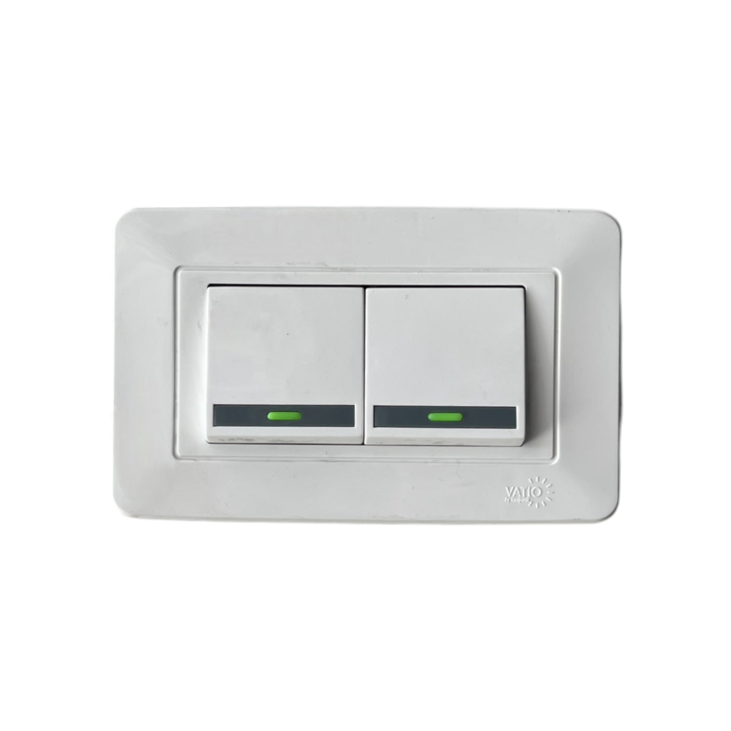 INTERRUPTOR DOBLE BLANCO VATIO