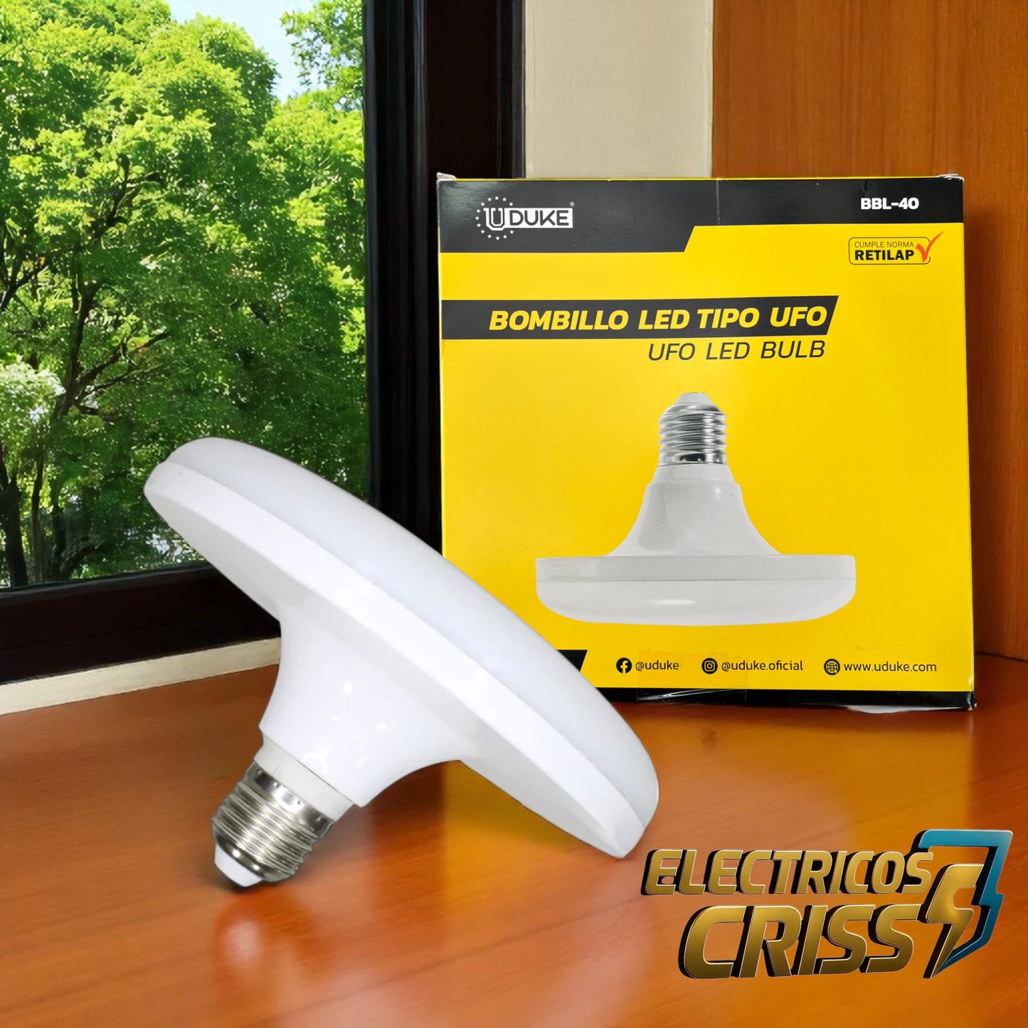 BOMBILLO LED TIPO UFO UDUKE DE 40W