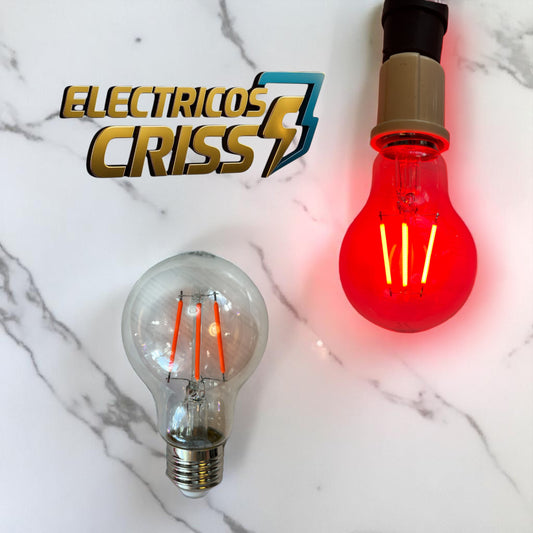 BOMBILLO DE FILAMENTO LED ROJO