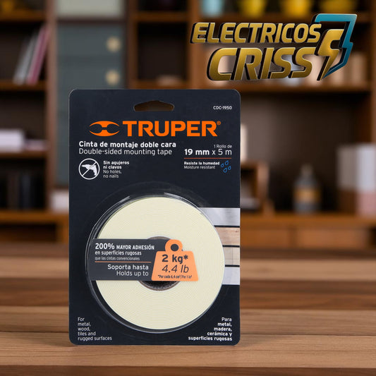 CINTA DE MONTAJE DOBLE CARA TRUPER