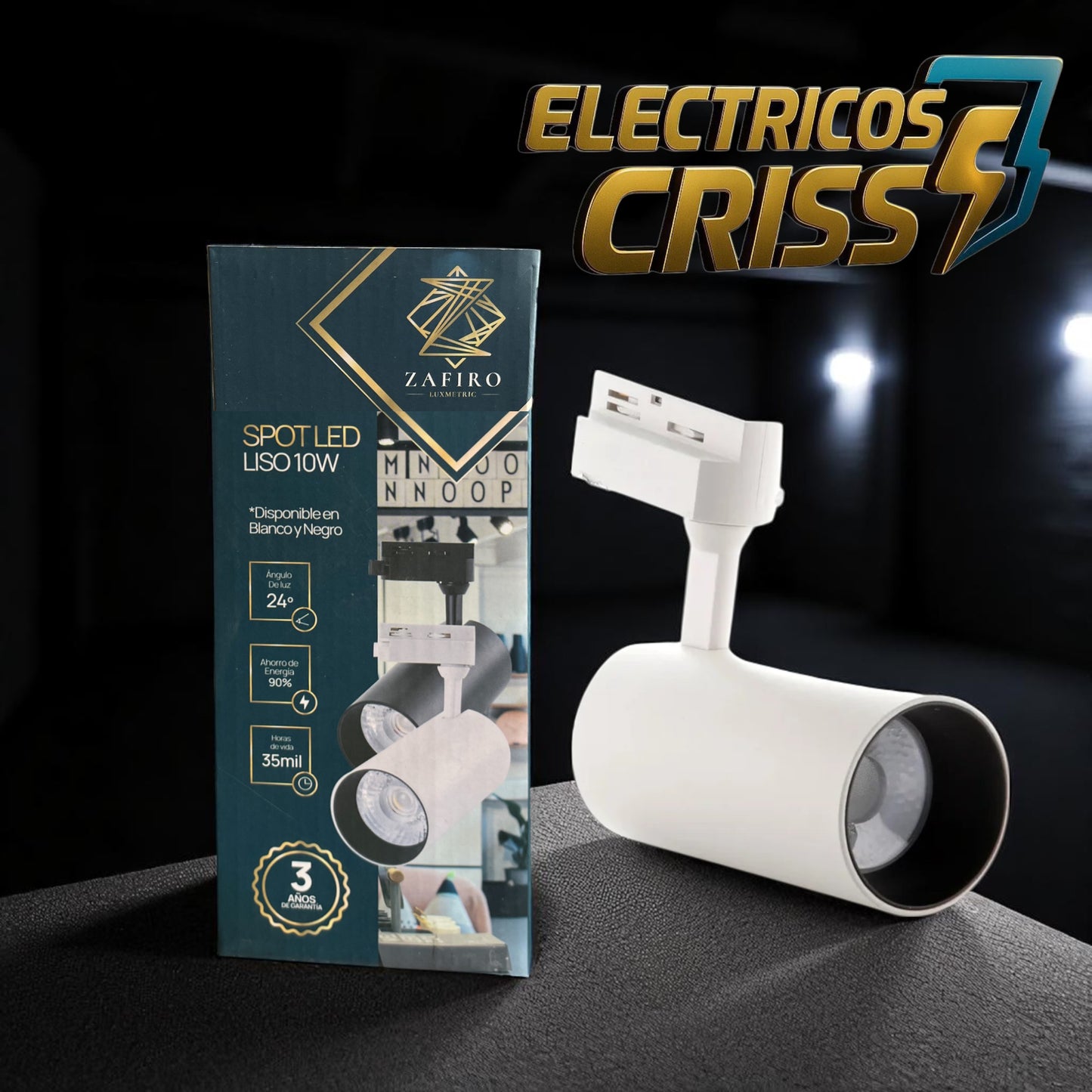 SPOT LED LISO 10W ZAFIRO