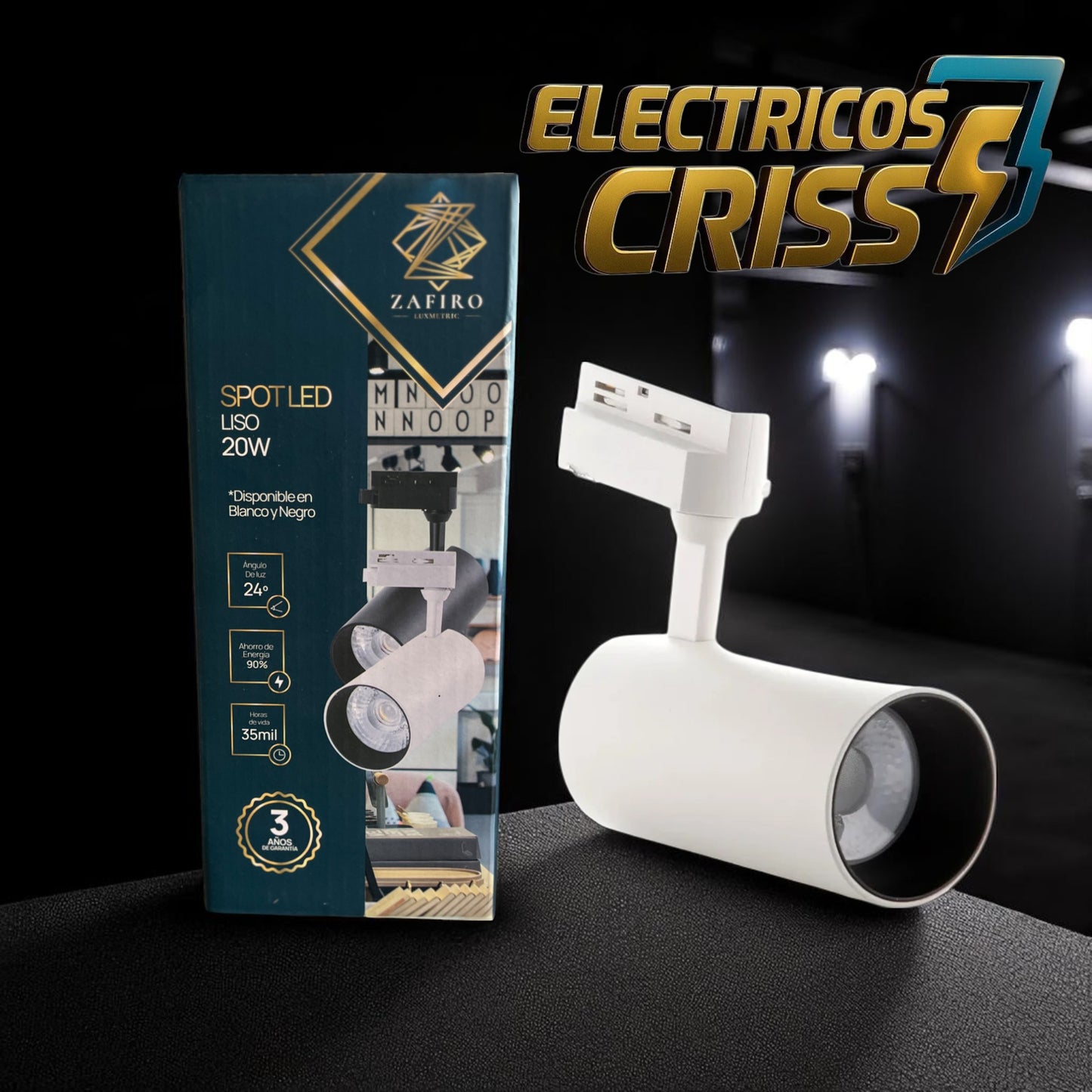 SPOT LED LISO 20W ZAFIRO