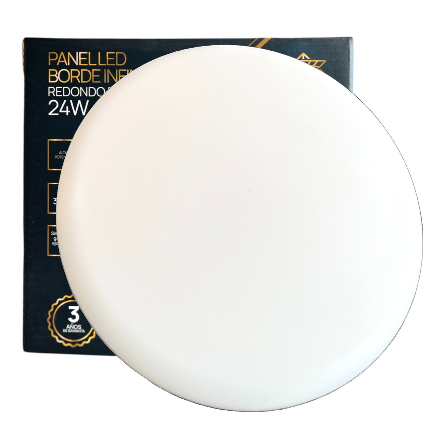 PANEL LED REDONDO BORDE INFINITO DE INCRUSTAR 24W ZAFIRO