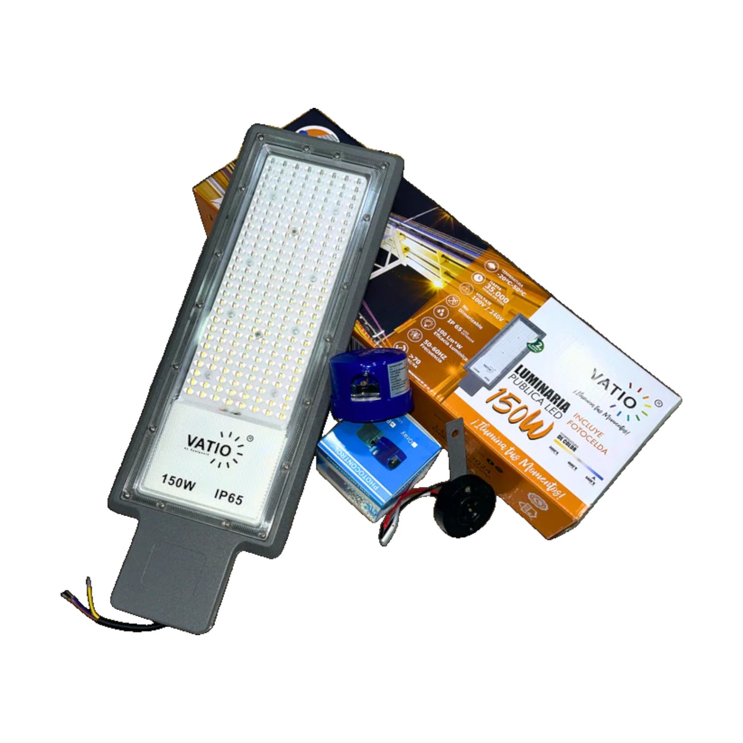 LUMINARIA LED ALUMBRADO PÚBLICO 150W (INCLUYE FOTOCELDA)