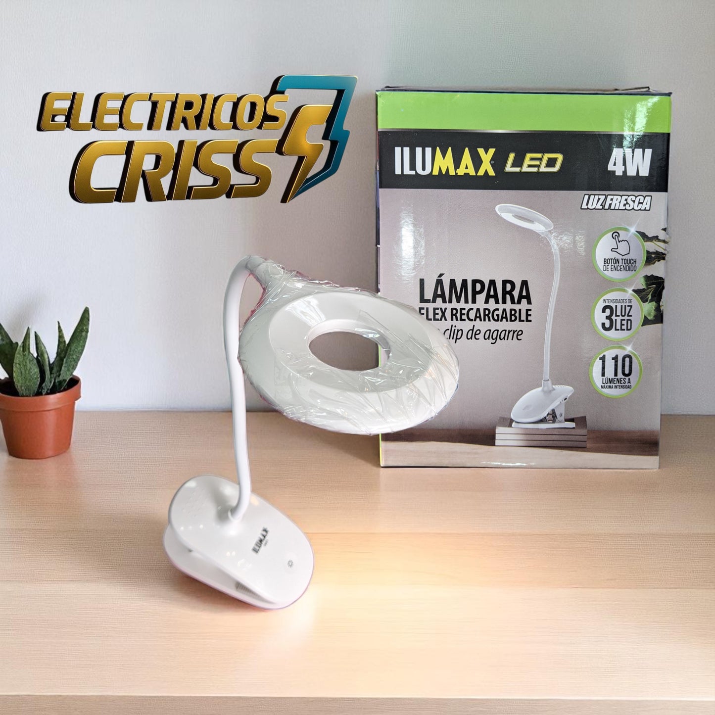 LAMPARA RECARGABLE ILUMAX DE 4W