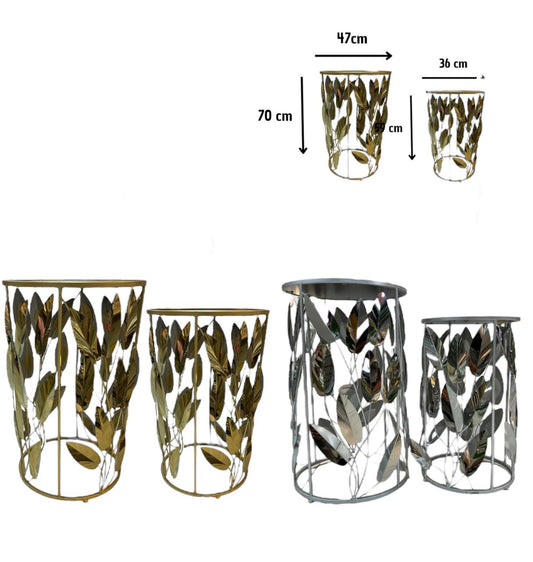 MESA DE RECIBIDOR EN HOJAS x2 UNIDADES