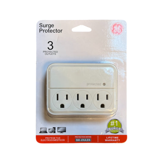 SUPRESOR DE PICOS DE PARED 3 SALIDAS 500J GE