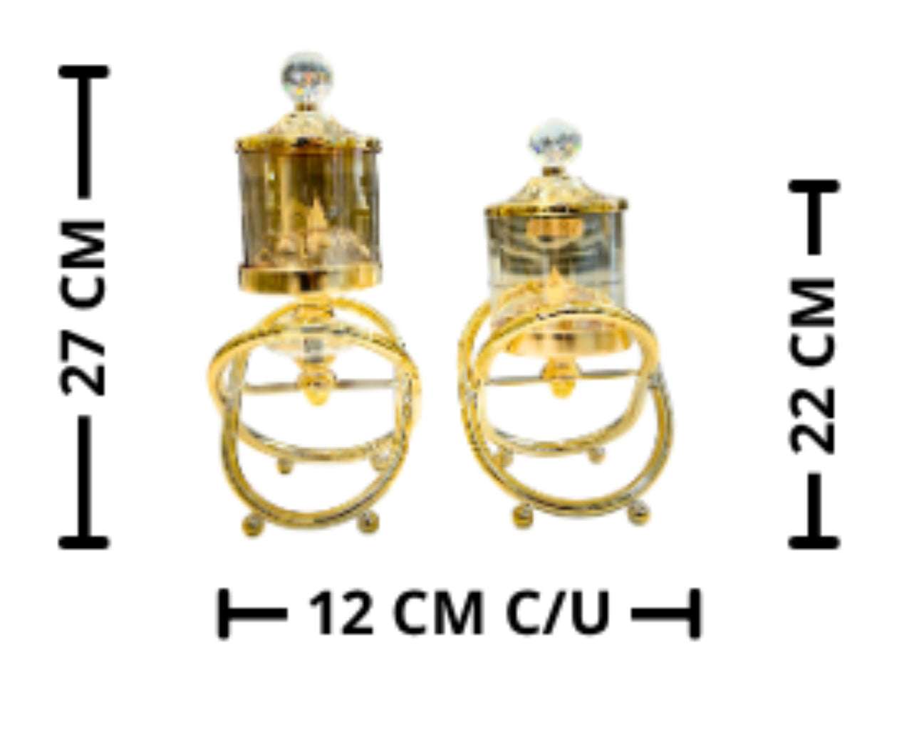 CANDELABRO DECORATIVO TIPO FAROL x2und
