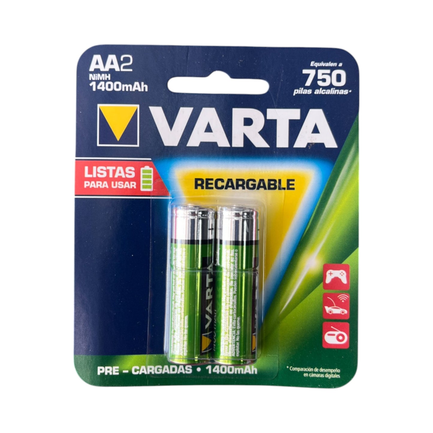 PILAS VARTA AA2 RECARGABLES