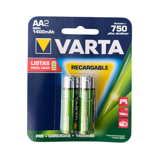 PILAS VARTA AA2 RECARGABLES