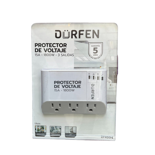 PROTECTOR DE VOLTAJE DÜRFEN 15A 3 SALIDAS