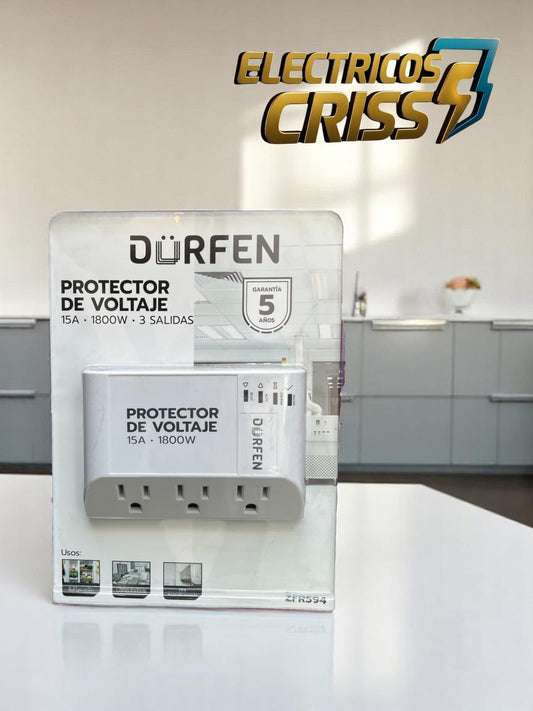 PROTECTOR DE VOLTAJE DÜRFEN 15A 3 SALIDAS