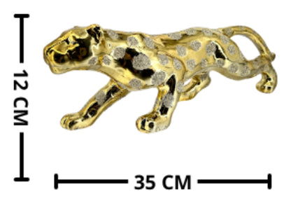 FIGURA DECORATIVA LEOPARDO ESCARCHADO