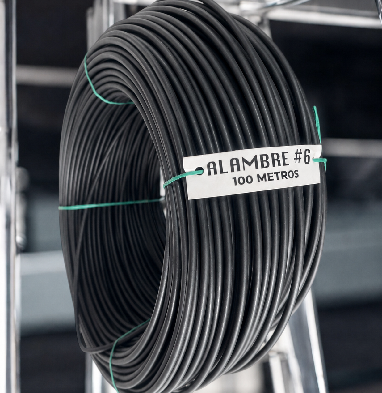 ALAMBRE DE ALUMINIO #6 ROLLO 100mts
