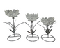 CANDELABRO PLATEADO X3 und