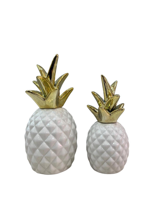 PIÑA DECORATIVA BLANCA