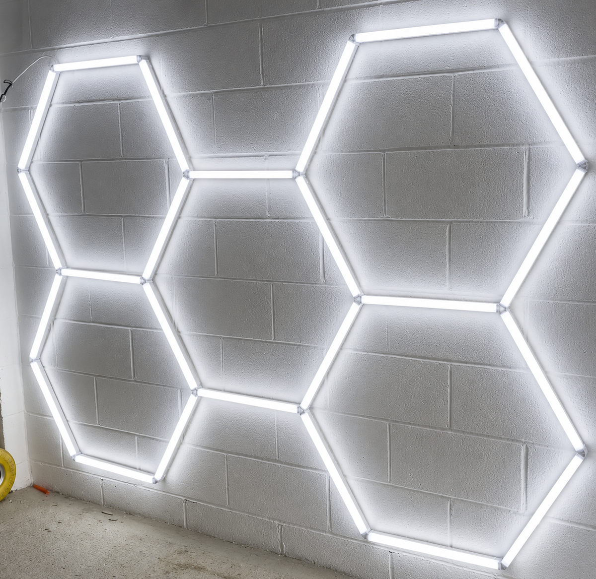 Hexágono LED detalle