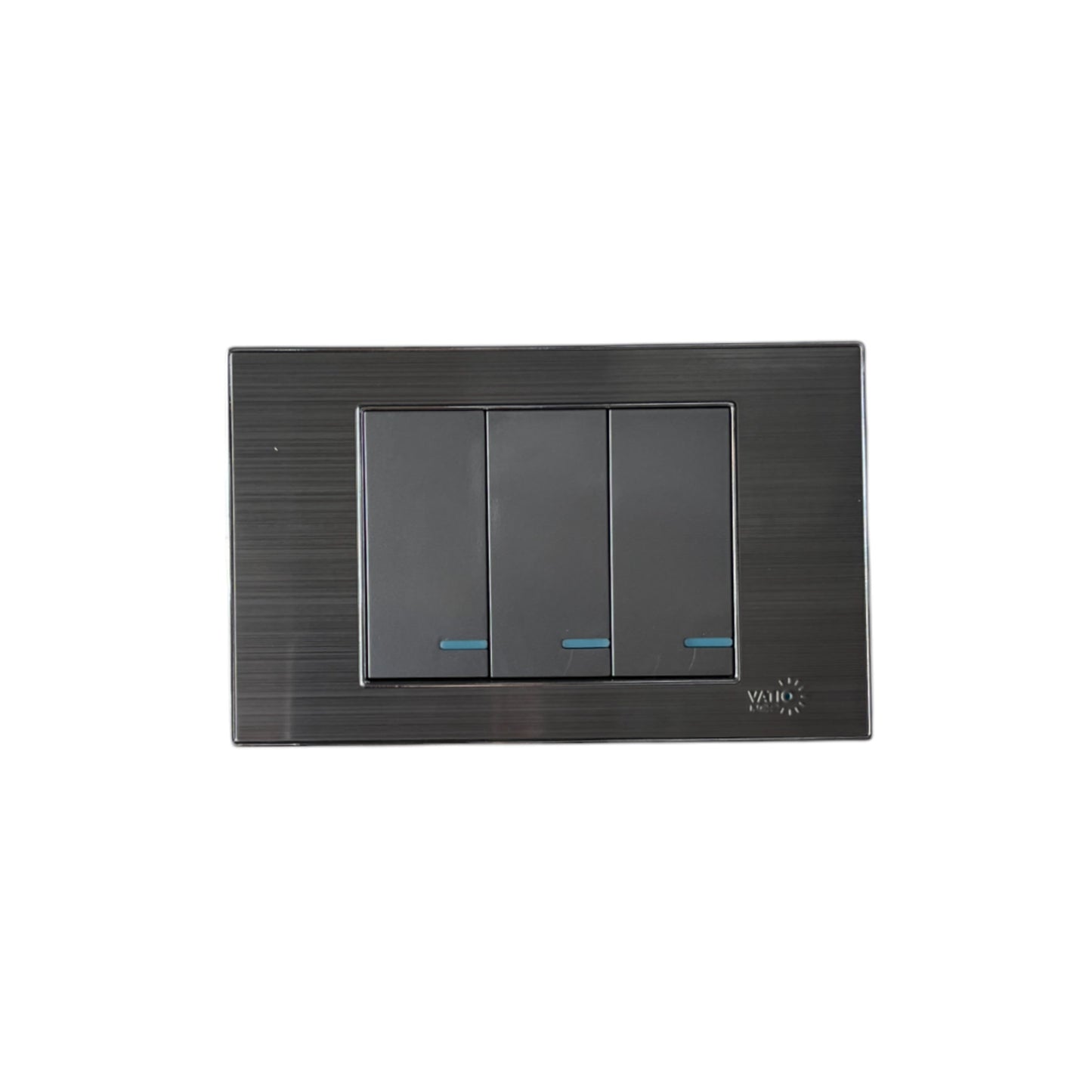 INTERRUPTOR TRIPLE ACERO VATIO