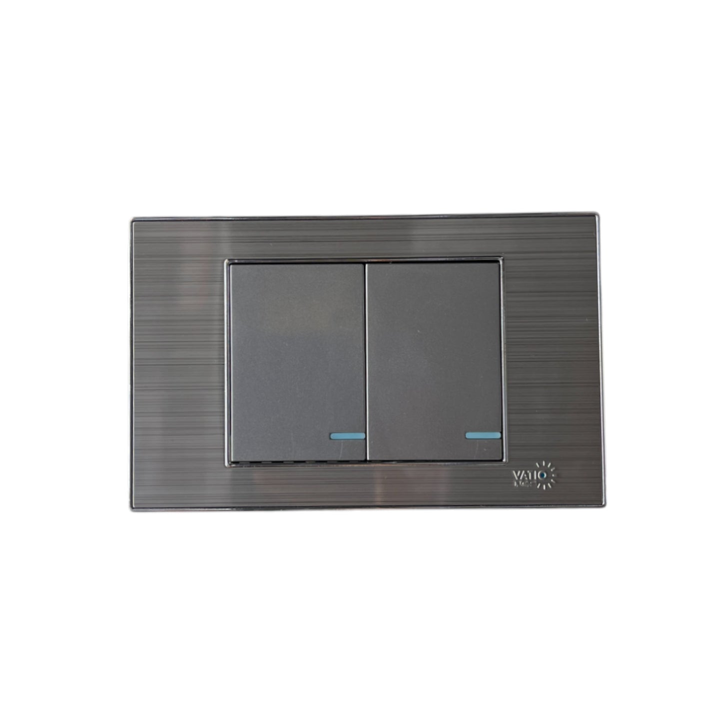 INTERRUPTOR DOBLE ACERO VATIO