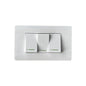 INTERRUPTOR TRIPLE BLANCO UNITEC