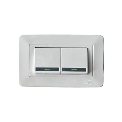 INTERRUPTOR DOBLE BLANCO VATIO