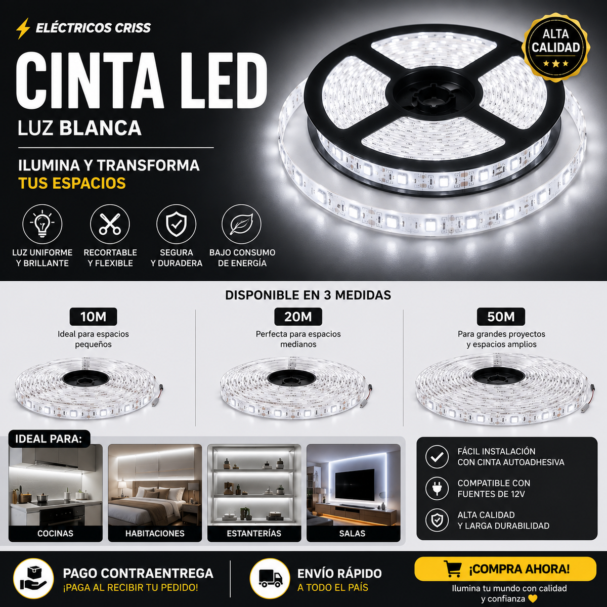 CINTA LED BLANCA