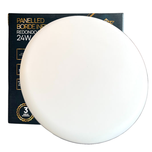 PANEL LED REDONDO BORDE INFINITO DE INCRUSTAR 24W ZAFIRO