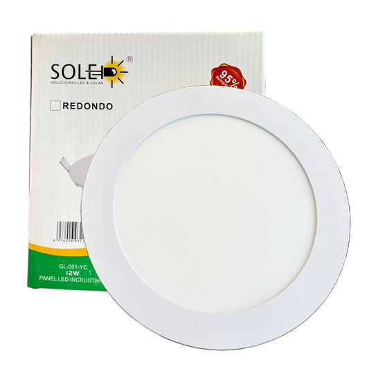 PANEL LED REDONDO DE INCRUSTAR 12W SOLED